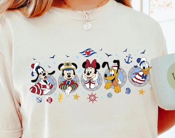 Comfort Colors® Disney Mickey And Co Cruise Shirt Mickey And Minnie Cruising Tshirt Disney Vacation, Disney Cruise, Family Matching