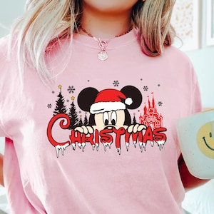 Disney Christmas Shirt,Mickey&#39;s Christmas Party Shirt, Mickey Ears, Minnie Christmas Gifts, Disney Shirt, Christmas Party Tee, Santa Hat