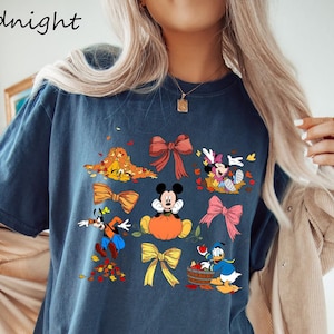 Comfort Colors® Mickey And Friends Thanksgiving Shirt, Disney Thanksgiving T-Shirt, Happy Thanksgiving Shirt, Gift For Thanksgiving