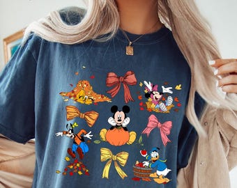 Comfort Colors® Mickey And Friends Thanksgiving Shirt, Disney Thanksgiving T-Shirt, Happy Thanksgiving Shirt, Gift For Thanksgiving