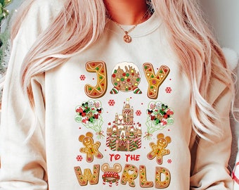 Joy to the World, Disney Christmas Sweatshirts, Disney Xmas Shirt, Matching Disney Xmas Shirts, Family Xmas Shirts, Disney on Christmas