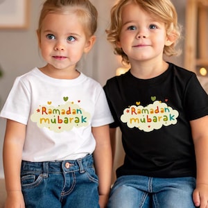 Ramadan Mubarak Toddler Shirts, Ramadan Kids Shirt, Muslim Youth Shirt, Islamic Gifts, Muslim Kids Clothing, Ramadan Gift, Eid Youth Shirt
