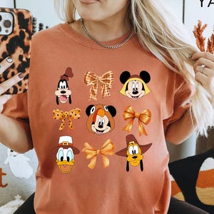 Comfort Colors® Mickey And Friends Thanksgiving Shirt, Disney Thanksgiving T-Shirt, Happy Thanksgiving Shirt, Gift For Thanksgiving