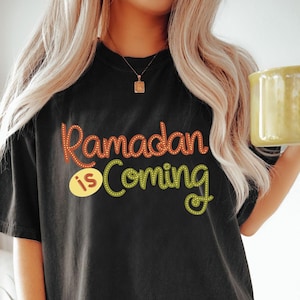 Ramadan is Coming Shirts, Eid Shirts, Ramadan Mubarak Tee, Muslim Eid Shirt, Muslim Shirt, Islamic Shirt, Religious Shirt, Ramadan Kareem