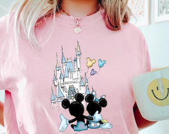Comfort Colors® Disney Castle Mickey and Minnie T-Shirt, Magical Castle Shirt, Mickey Castle Shirt, Disney Vacation Shirt, Magical Kingdom