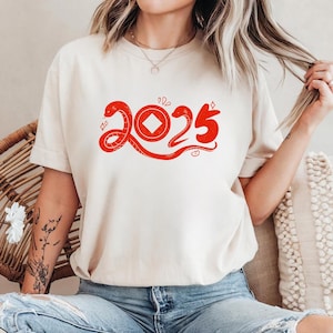 Happy Chinese New Year 2025 Snake T-Shirt, Year Of The Snake Happy Chinese New Year 2025 T-shirt, Chinese Lunar New Year Party Shirt