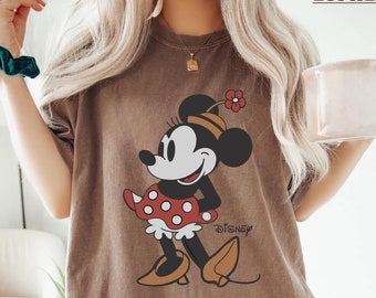 Comfort Colors®Disney Classic Minnie Mouse Pose Shirt, Minnie Shirt, Disneyland Holiday Vacation Shirt, Disney Retro Shirt
