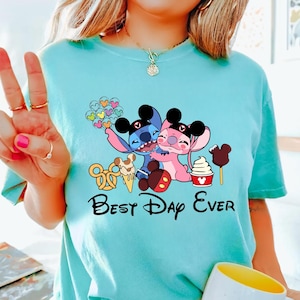 Disney Stitch Best Day Ever, Stitch Best Day Ever, Disney Snacks Shirt, Disney Trip Shirt, Disney Gift Shirt, Disney Unisex Shirts