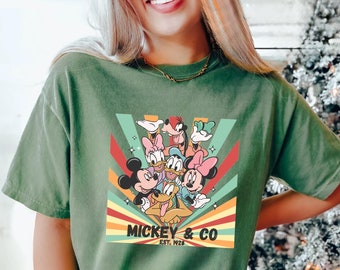 Retro Mickey and Friends Shirt, Retro Disney Trip Shirt, Checkered Mickey Shirt, Retro Mickey Shirt, Disney Family Vacation
