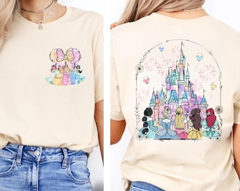 Disney Princess Castle Shirt, Disneyland Castle Best Friends Gift, WDW Girls Trip Shirts, Disney World Vacation Sweatshirt, Gift For Girls