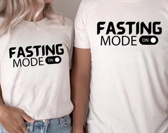Grappig Ramadan-shirt, Ramadan 2025-shirt, vastenmodus op T-shirt, bijpassende T-shirt moslimfamilie, vastencadeau moslim kinderen, islamitisch shirt