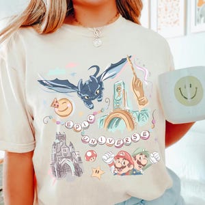 Comfort Colors® Retro Epic Universe Shirt, Family Universe park trip 2025 shirt,Disney Shirt, Orlando Park Epic Universe Shirts