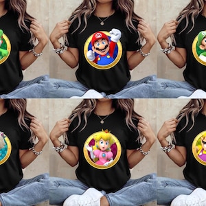 Super Mario Shirt, Super Mario Matching Shirt, Mario and Friends Shirts, Super Mario Fan Shirt, Family Vacation Shirt