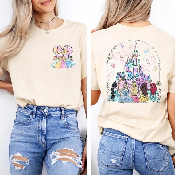 Disney Princess Castle Shirt, Disneyland Castle Best Friends Gift, WDW Girls Trip Shirts, Disney World Vacation Sweatshirt, Gift For Girls