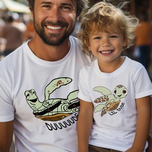 Father and Son Matching Shirts, Matching Turtles Father Son Shirts, Disney Matching Dad and Son Shirts, Daddy and Me Shirt, Dad and Son Tee
