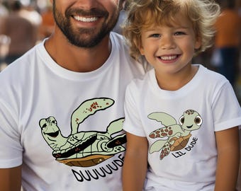 Father and Son Matching Shirts, Matching Turtles Father Son Shirts, Disney Matching Dad and Son Shirts, Daddy and Me Shirt, Dad and Son Tee