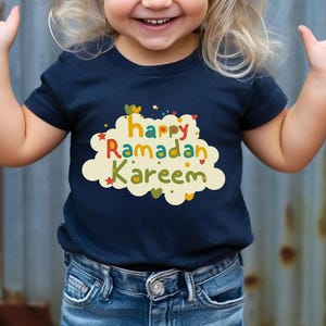Happy Ramadan Kareem Toddler Shirts, Ramadan Kids Shirt, Muslim Youth Shirt, Islamic Gifts, Muslim Kids Clothing, Ramadan Gift, Eid Youth