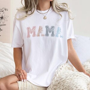 Comfort Colors® Mamma-tröja Mors dag-present från dotter till mamma, mamma-t-shirt till födelsedagspresent till henne, babyshower-jul bild 3