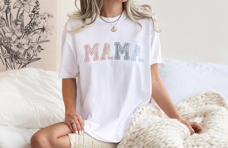 Comfort Colors® Mamma-tröja Mors dag-present från dotter till mamma, mamma-t-shirt till födelsedagspresent till henne, babyshower-jul bild 3