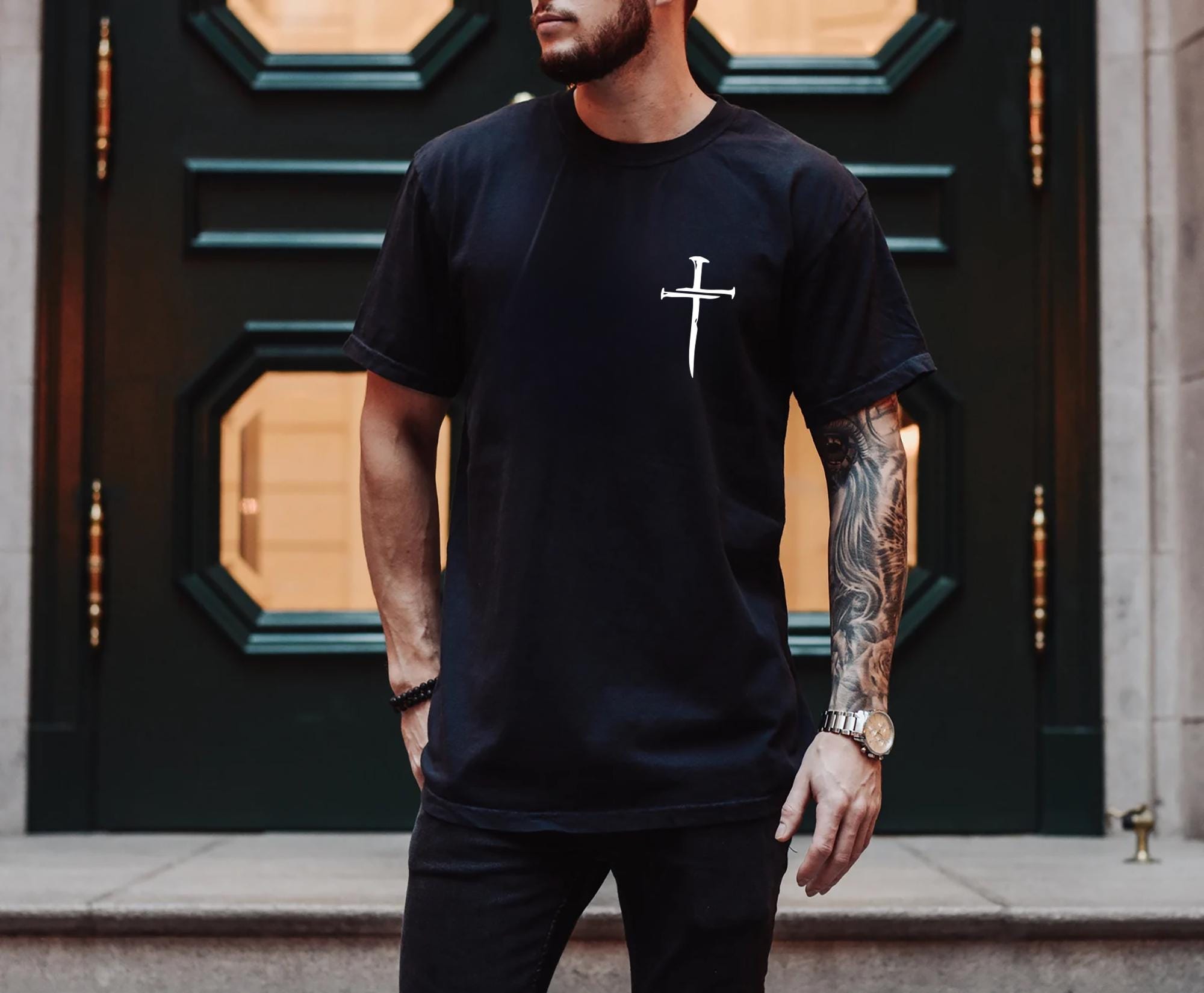 Cross Shirt, Faith Cross Shirt, Christian Gift, Faith Gift, Christian Shirts, Gift For Him, Gift For Dad, Faith Cross, Fathers Day Shirt