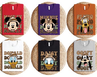 Comfort Colors® Disney Safari T-Shirt, Animal Kingdom Shirt, Mickey And Friends Safari Shirt, Vintage Safari Mode Shirt, Disney Matching Tee