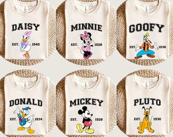 Camiseta de Disneyland, Camiseta de todos los personajes de Disney, Camiseta de Mickey y sus amigos, Camiseta de grupo de Disney, Camiseta familiar de Disney, Viaje a Disney