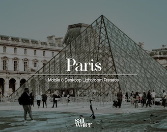 Moody Paris Inspired Lightroom mobile & desktop Presets | Travel, holiday, Trip Filters | Travel Lifestyle Aesthetic | Holiday Season