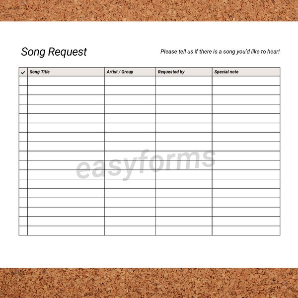 Planning Sheet Dj - Etsy