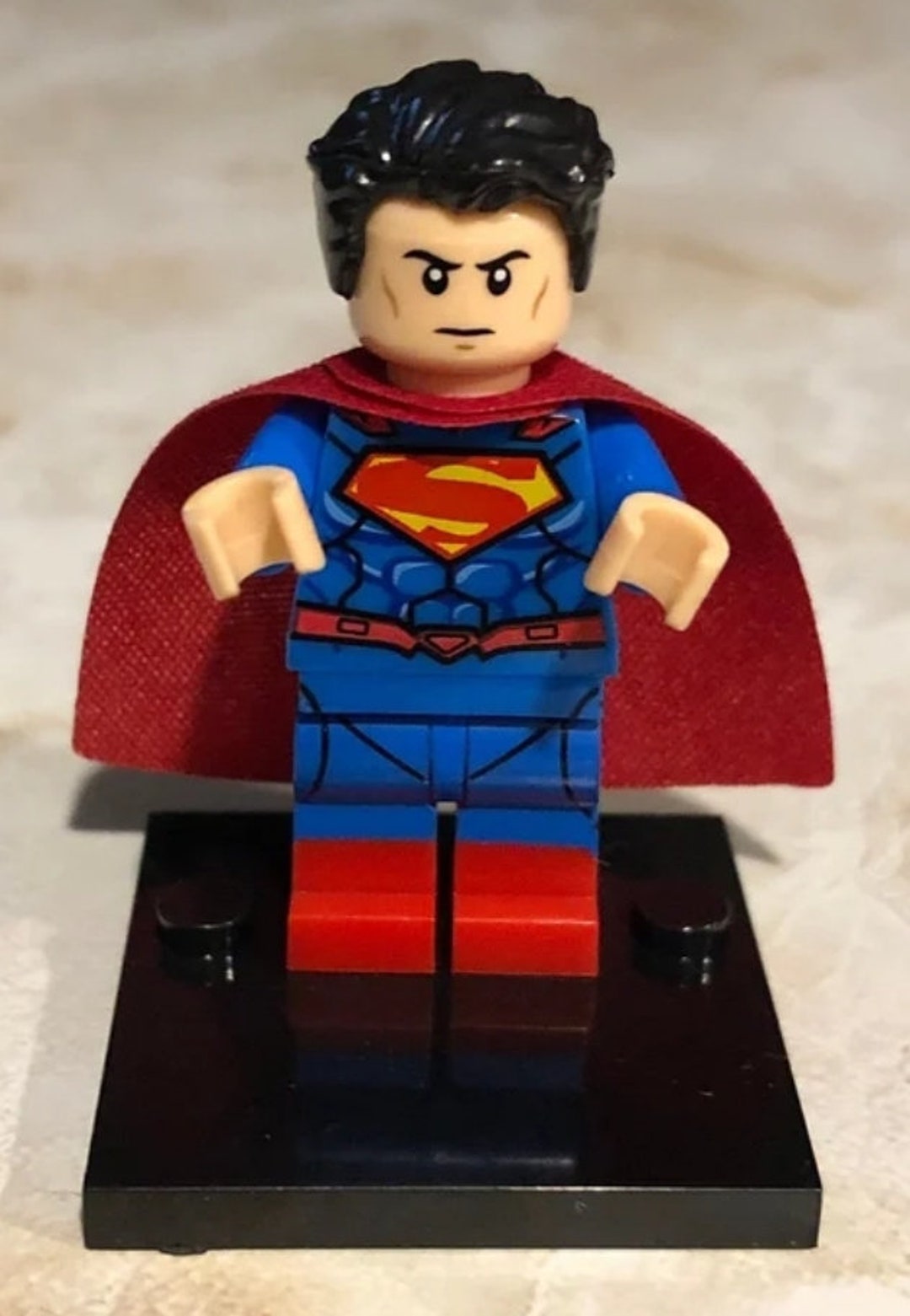 Mini Version Superman Custom Superman Minifigure - Etsy