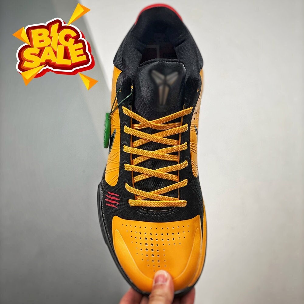NIKE KOBE BRYANT AD MID BM CITY Yellow BLACK MAMBA Basketball Shoes Size 8