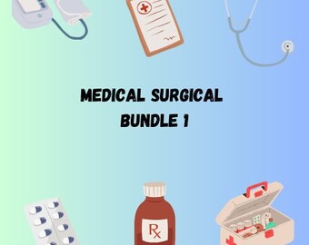 Med-Surg Bundle | Nursing School Notes | Medical-Surgical Nursing Notes | Instant Download | Printable Nursing Notes