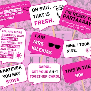 Bridesmaids The Movie Party Props! Decorations for Bachelorettes & Hen Dos / Movie nights | DIGITAL DOWNLOAD