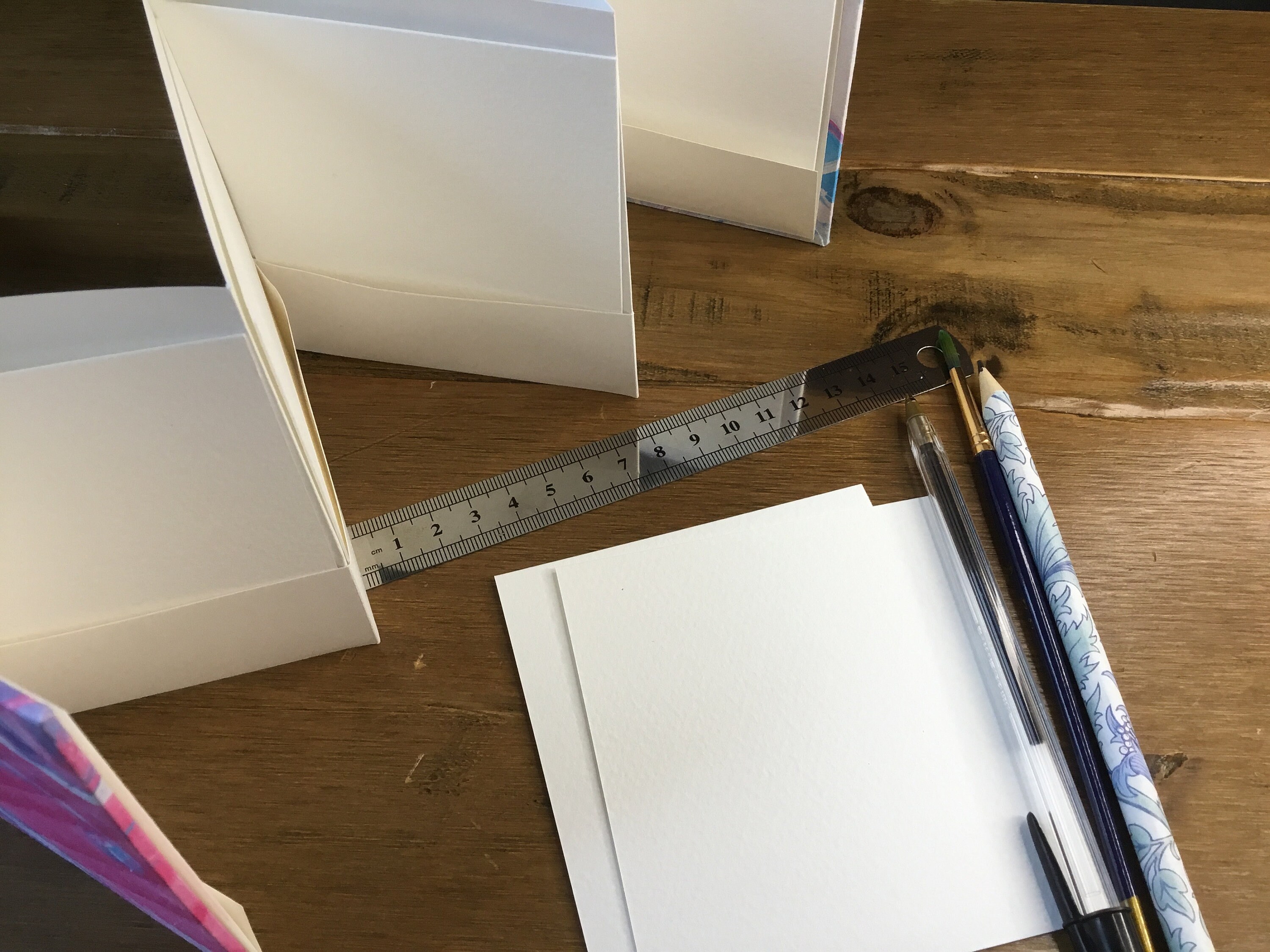 Pocket Art Portfolio 6 Paper Pockets in a Concertina Format, Each