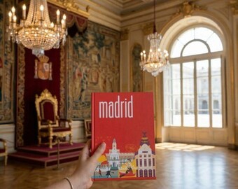 Madrid Hardcover Journal – Royal Palace Travel Notebook, City Skyline Diary