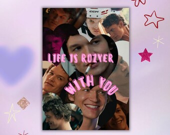 Life Is Rozyer With You Greeting Card / Heated Rivalry Postcard, Shane Hollander & Ilya Rozanov Inspired Digital Download