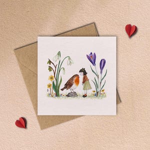 Frühlingskuss | Valentinstagskarte | Frühlingskarte | Osterkarte