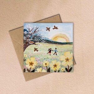 Frühlingsliebe | Frühlingskarte | Osterkarte | Valentinstagskarte