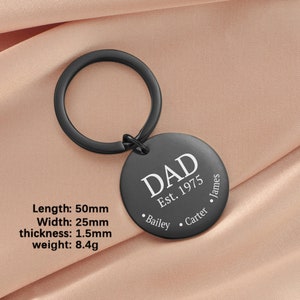 Engraved Gift For Daddy, Valentine Gift For Him, Daddy Valentine Photo Keychain, Custom Gift For Men Dad Keychain,Dad Gifts Keychain For Men