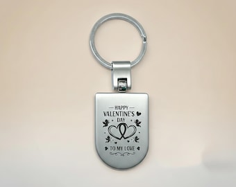 Engraved Handwriting Keychain: Personalized Durable Stainless Steel Key Chain Gift