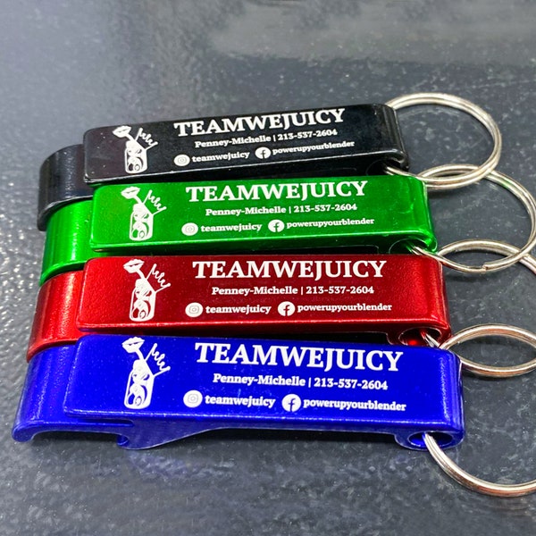 Custom Bottle Opener Keychain, Aluminium  Beverage Bar Can Opener, Bulk Wedding Favors,Birthday Gift, Keychain for Party