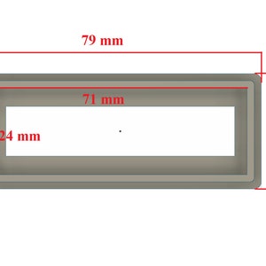 Bezel enclosure installation mounting frame for arduino raspberry LCD display 1602 16x2 2x16 XS extra small Yverinc Labs image 6