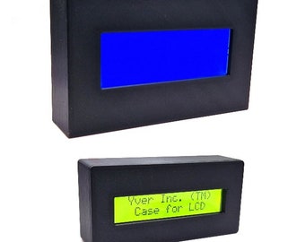 Case enclosure box housing for arduino raspberry display LCD 2004 1602 20x4 16x2 Yverinc Labs