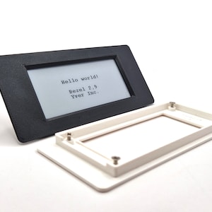 Bezel Waveshare 2.9" 2, 9" Enclosure INSTALLAZIONE alloggiamento box epaper e-paper e-ink eink TELAIO DI MONTAGGIO, Yverinc Labs