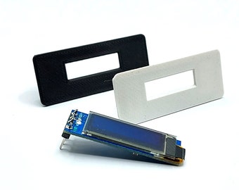 Bezel enclosure installation mounting frame for arduino raspberry OLED display .91" 0.91" 0,91" Yverinc Labs