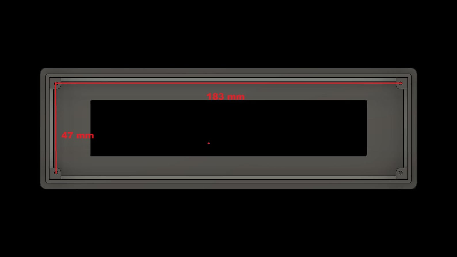 Bezel LCD 4004 40x4 4x40 Display BEZEL ENCLOSURE Mounting Frame ...