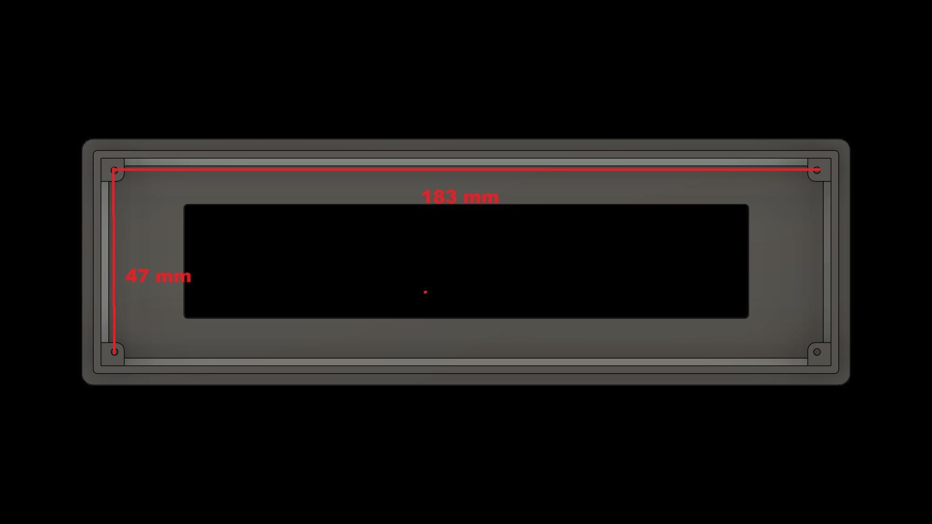 Bezel LCD 4004 40x4 4x40 Display BEZEL ENCLOSURE Mounting Frame ...