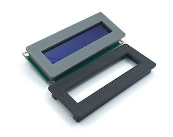 BEZEL LCD Display 1602 16x2 2x16 extra small Housing Installation Frame ENCLOSURE Mounting for Arduino, Raspberry projects Yverinc Labs