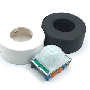 ケース HC-SR501 PIR 赤外線モーションセンサー エンクロージャー ハウジングボックス 取り付け 取り付け Sr501 Arduino ラズベリープロジェクト Yverinc Labs