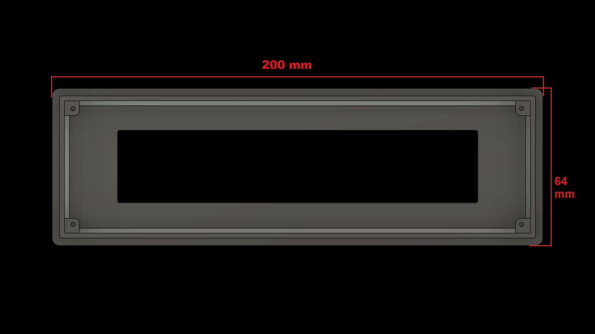 Bezel LCD 4004 40x4 4x40 Display BEZEL ENCLOSURE Mounting Frame ...