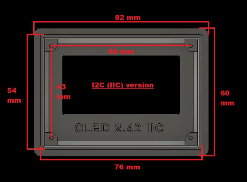 Bezel OLED Display 2.42